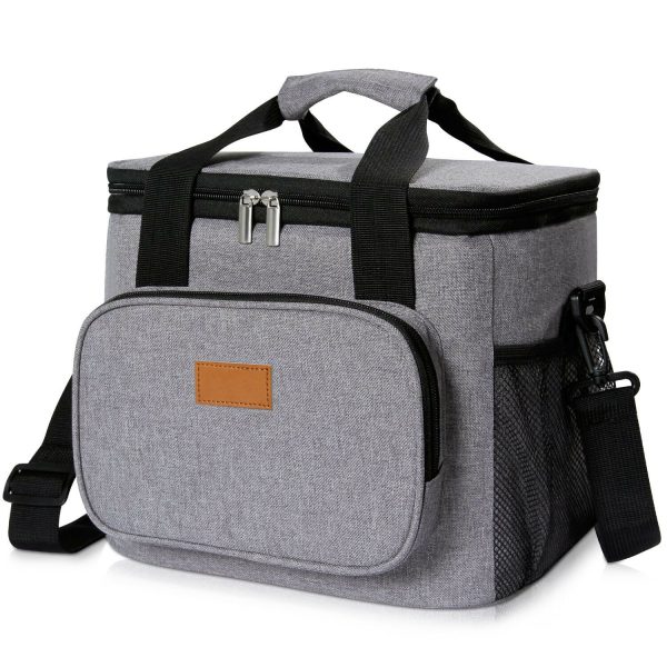 15L Portable Large Capacity with Separate Pocket Leakproofness Insulated Lunch Drink Cooler Bag