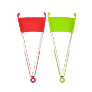 2-in-1 Silicone Kitchen Spatula Tongs