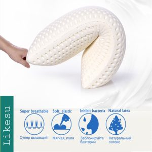 Super soft anti-wrinkle latex Pillow to prevent cervical spondylosis