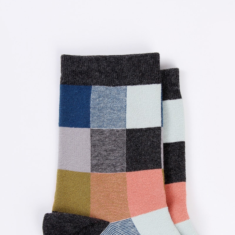 Pack of 5 Pairs Men’s Striped Socks - Digital Zakka