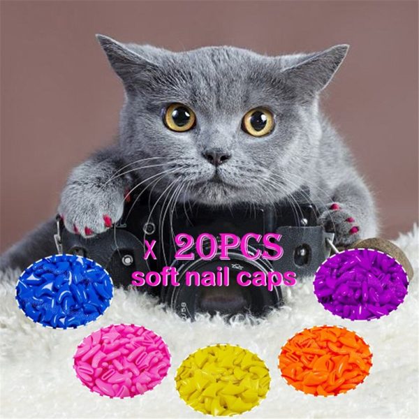 Cat Nail Covers Pet Paws Caps