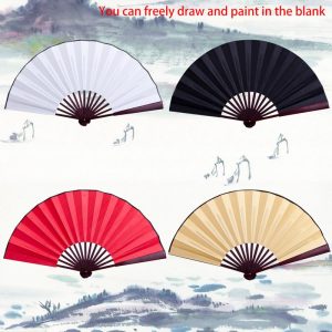 Chinese Fan Blank Silk Cloth