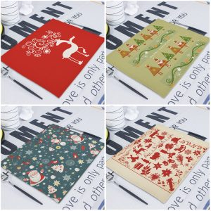 Christmas Placemats Dining Table Accessories