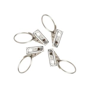 Curtain Rings with Clips 20PC Set