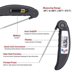 Digital Meat Thermometer Cooking Device