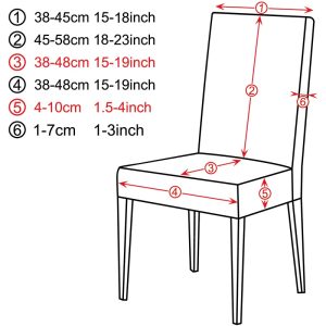 Dining Chair Cover Elastic Printed Cloth