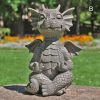 Dragon Garden Decoration 16cm Resin Outdoor Statue