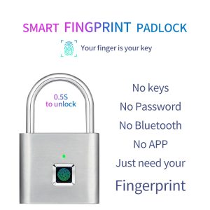 Fingerprint Smart Lock USB Padlock