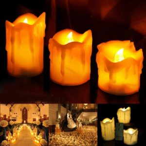 Flameless Candles with Remote (3pcs)