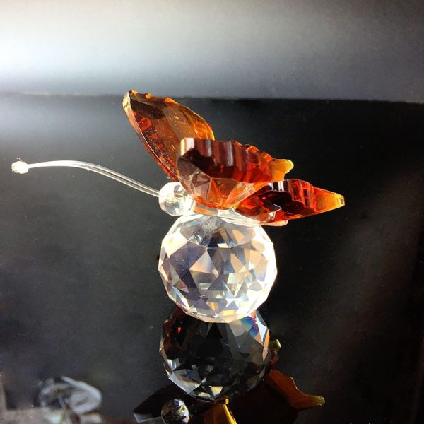Glass Butterfly Paperweight