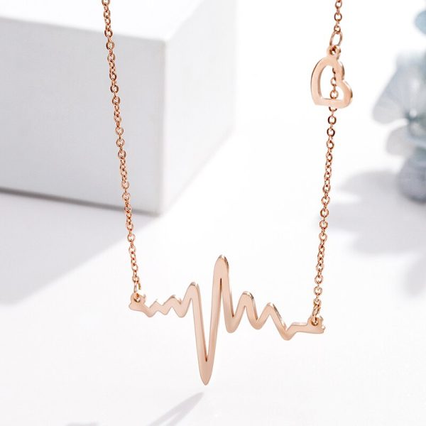 Heartbeat Necklace Ladies Lovely Necklace