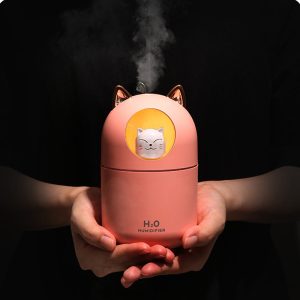 Humidifier 300ml Cute Pet Romantic Color LED Lamp