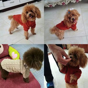 Knitted Dog Sweater Turtleneck Sweater
