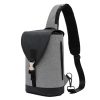 Men Fashion Waterproof Large Capacity Mobile Phone Storage Chest Bag Crossbody Bag Drawstring Bag