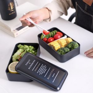 Microwavable Lunch Box 2-Layer Container