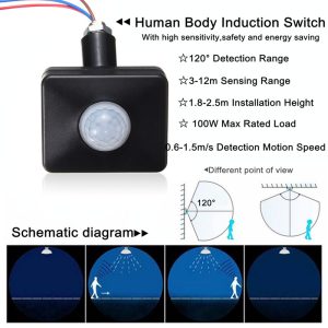 Motion Light Sensor Detector Device