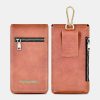 PULOKA 6.5 inch Multifunction Magnetic Flip Multi-Pocket PU Leather Mobile Phone Storage Bag Wallet Waist Pack