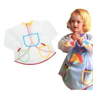 Painting Apron for Kids with Pockets