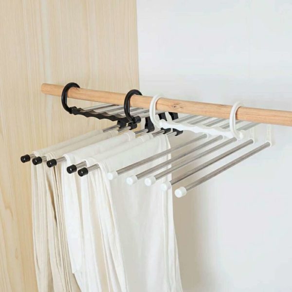 Pants Rack 5-Rod Stainless Hanger