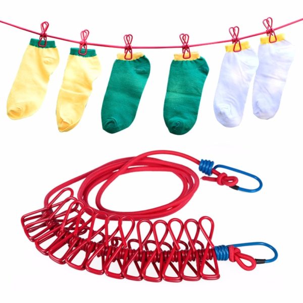 Portable Clothes Line Drying Pegs