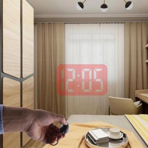 Projection Clock Portable LED Keychain