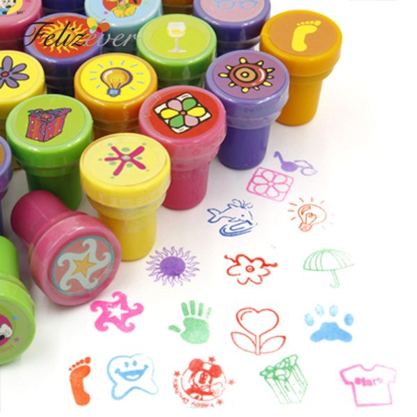 Rubber Stamps Kids Party Flavors (36 pieces)