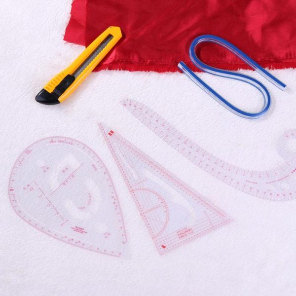 Sewing Ruler 9PC Plastic Set