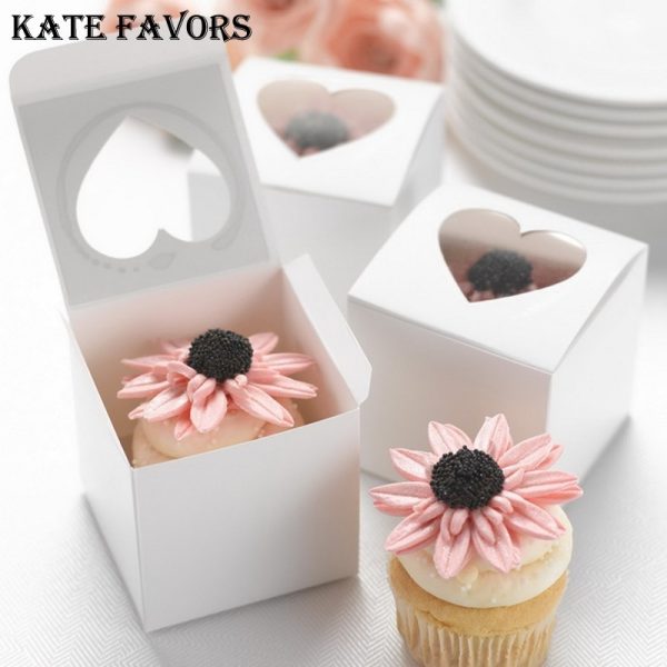 Single Cupcake Boxes Party Favors (12 Pcs)