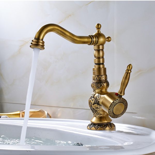 Sink Tap Antique Brass Faucet