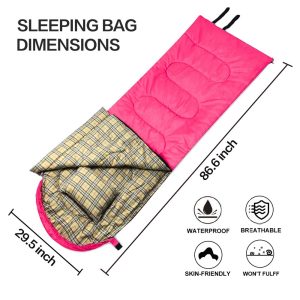 Sleeping Bag With Pillow And Folding Ropes