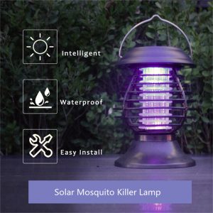 Solar Bug Zapper Mosquito Killer Lamp