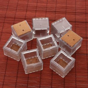 Square Silicone Floor Protectors (Set of 8)