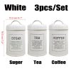 Tea Coffee and Sugar Canisters Set