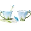 Tea Cup And Saucer Creative Flower Shape
