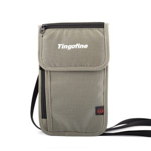 Tingofine Portable Waterproof RFID Multi-Pockets Multi Card Mobile Phone Bag Organizer Wallet Men Crossbag with Pocket Passport Holder