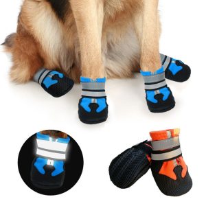 Waterproof Dog Boots Reflective Shoes