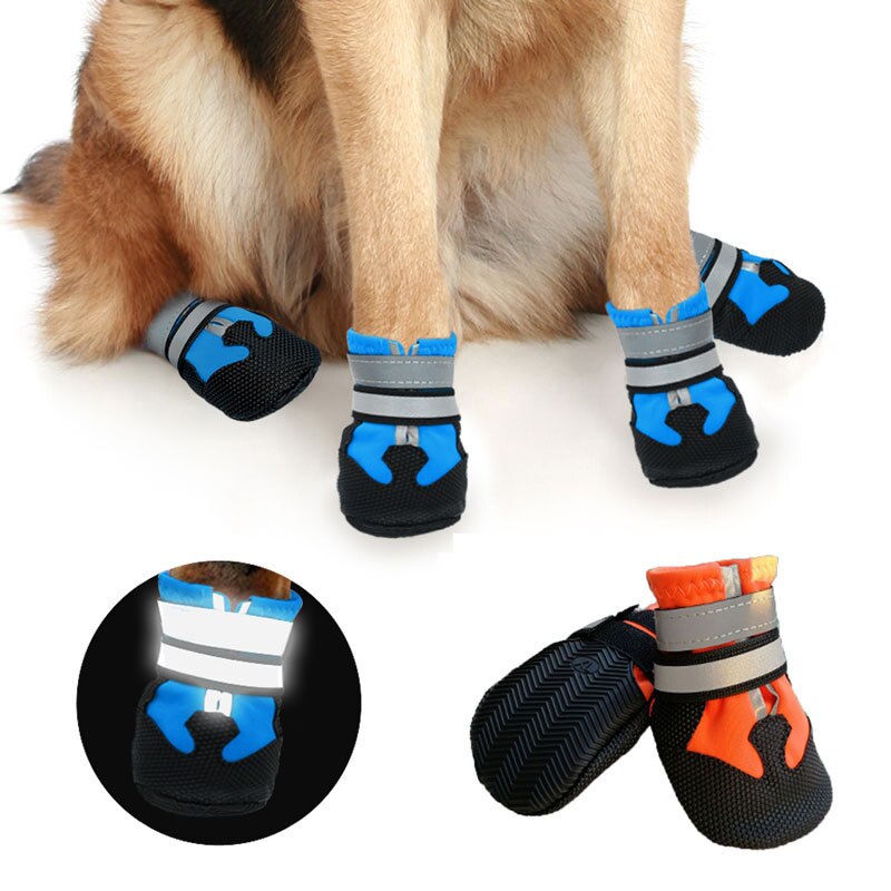 Reflective Waterproof Dog Boots – Slip-Resistant Pet Shoes - Digital Zakka