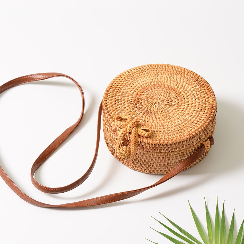 Handmade Rattan Wicker Purse Bag - Digital Zakka