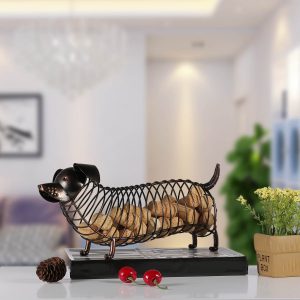 Wine Cork Holder Dog Design Home Decoration
