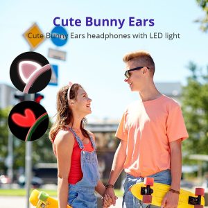 Wireless Girls Headphones Cute Bunny Ears