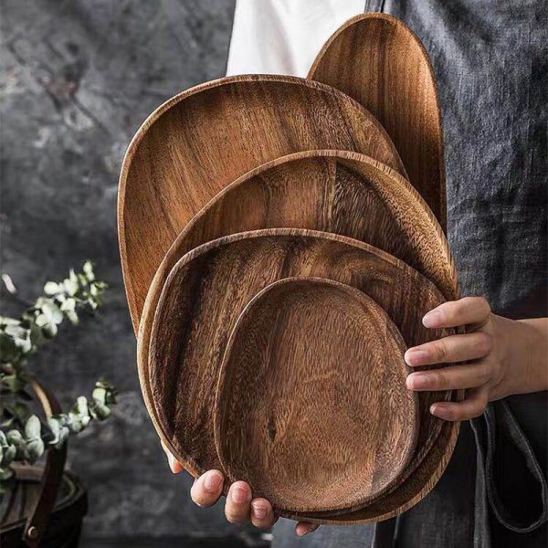 Wooden Plates Serving Tray Tablewares