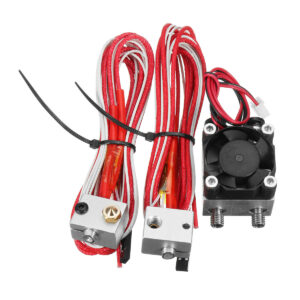 1.75mm/3.0mm Fialment 0.4mm Nozzle Upgraded Dual Head Extruder Kit for 3D Printer