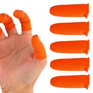 100pcs Single-use Ultra-thin  Anti-slip Anti-dust Anti-static Latex Fingertips Gloves Finger Sleeve Protector