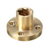10Pcs 4mm T8 Copper Screw Nut For 3D Printer Stepper Motor Lead Screw 8mm Thread