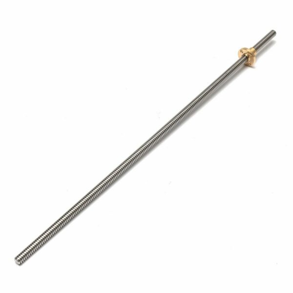 10Pcs 8mm 400mm Lead 2mm Stainless Steel Lead Screw + T8 Nut For CNC 3D Printer