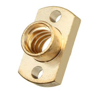 10Pcs Brass T8 Lead Screw Nut Pitch 2mm for Stepper Motor 3D Printer Part