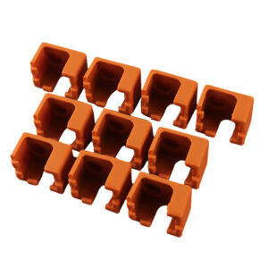 10Pcs Coffee Silicone Case for Hotend Heating Block Protective Cover 280℃ for 3D Printer