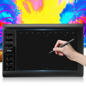 10x6'' Large Screen Graphics Drawing Tablet USB Board Quick Reading Pad W/ Pen