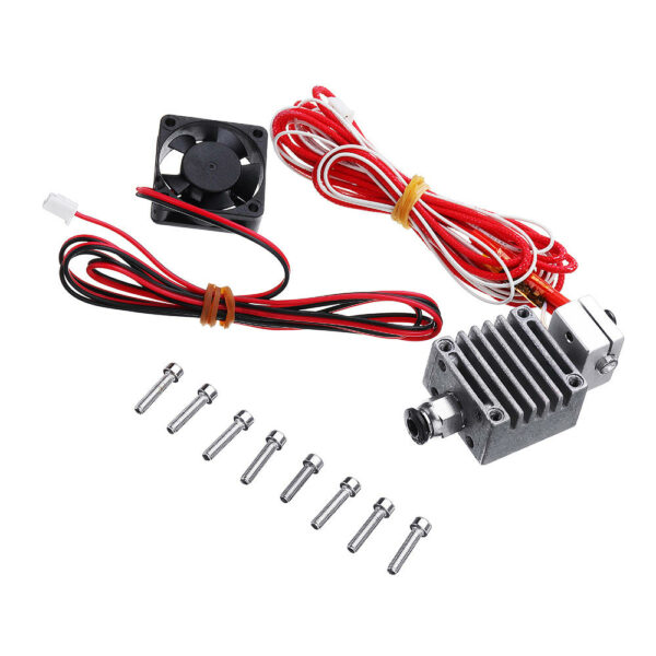 12v 1.75mm 0.4mm Single Nozzle Extruder Kit with Cooling Fan & Thermistor for HE3D Printer