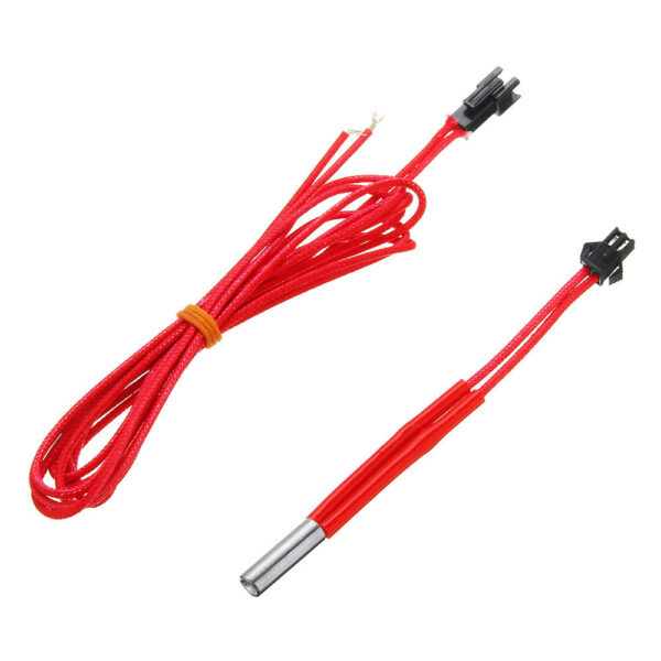 12v/24v 40W 1M Heating Tube + Heater Female Head with Plug Connector for 3D Printer